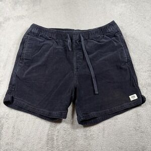 Katin Corduroy Shorts Mens XL Navy Blue Elastic Waist Lounge Beach Vacation